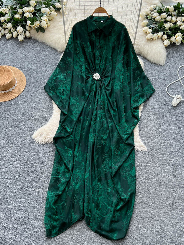 Resort-Style Printed Patchwork Dress For Women Brand: aeac