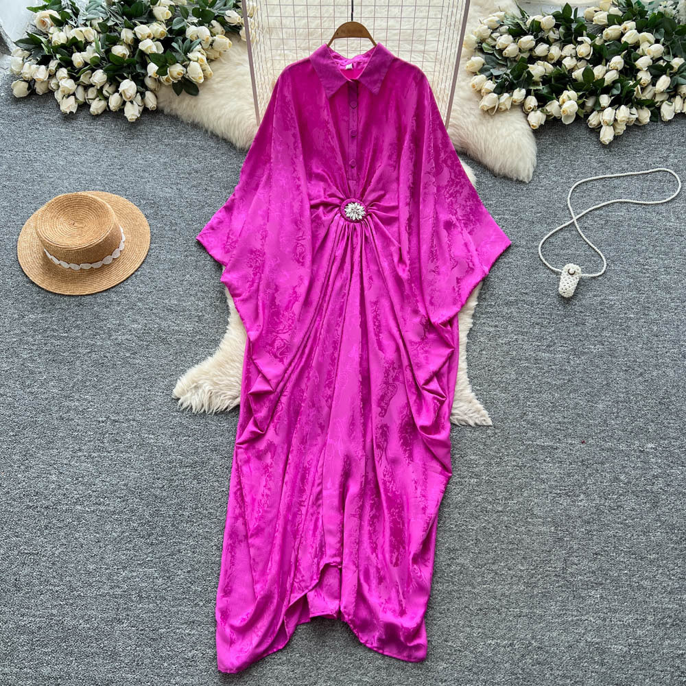 Resort-Style Printed Patchwork Dress For Women Brand: aeac