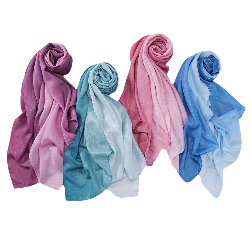 Gradient Colored Fashionable Headscarf Scarf Brand: aeac