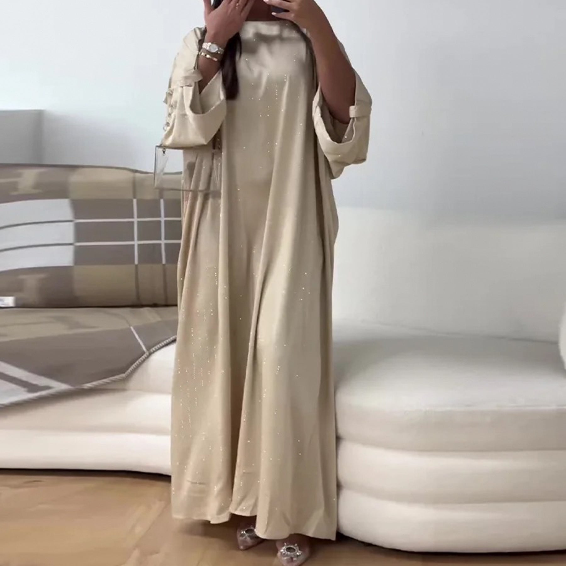 Casual Simple Waist Fitted Lace-up Striped Dress Brand: aeac