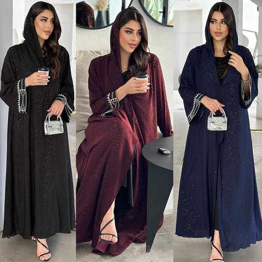 Muslim Modest Women's Arab Abaya Cardigan Robe Brand: aeac