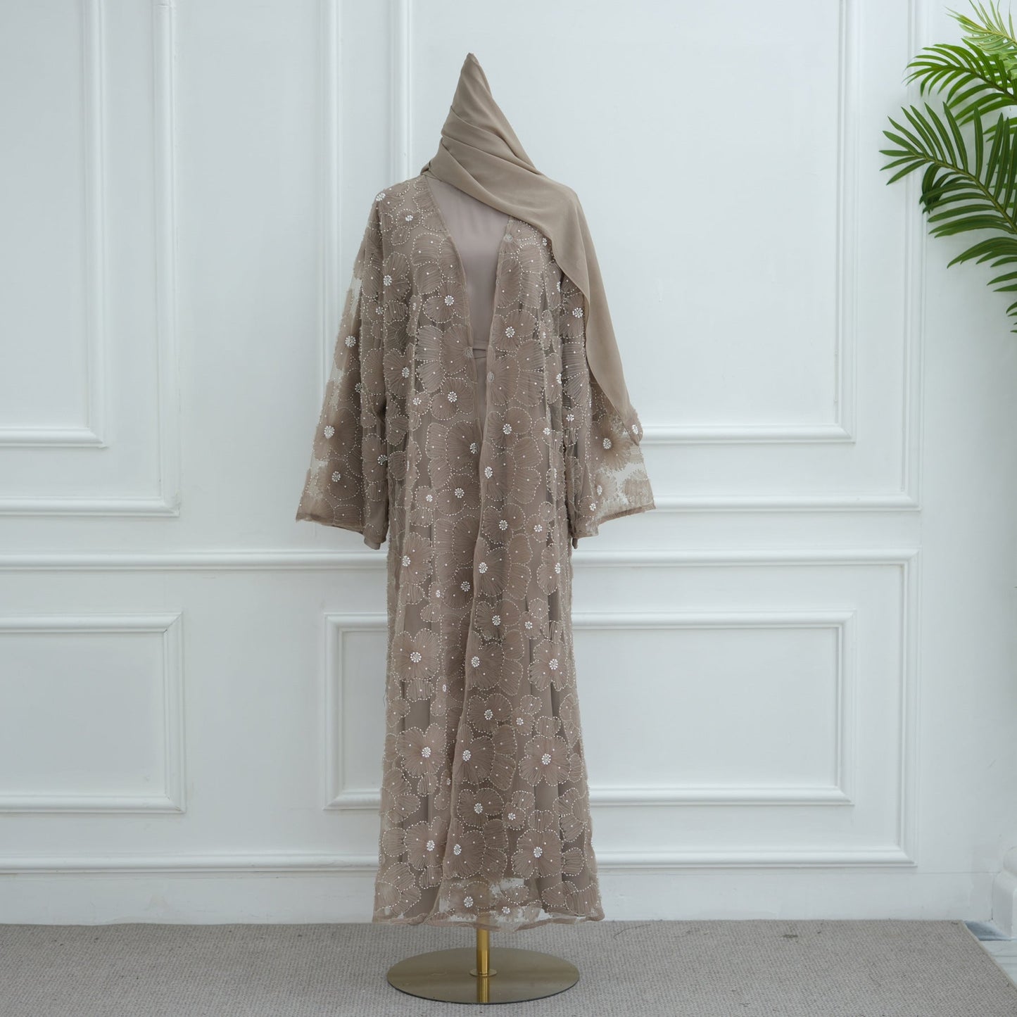 Stylish Casual And Elegant Floral Beaded Cardigan Brand: aeac
