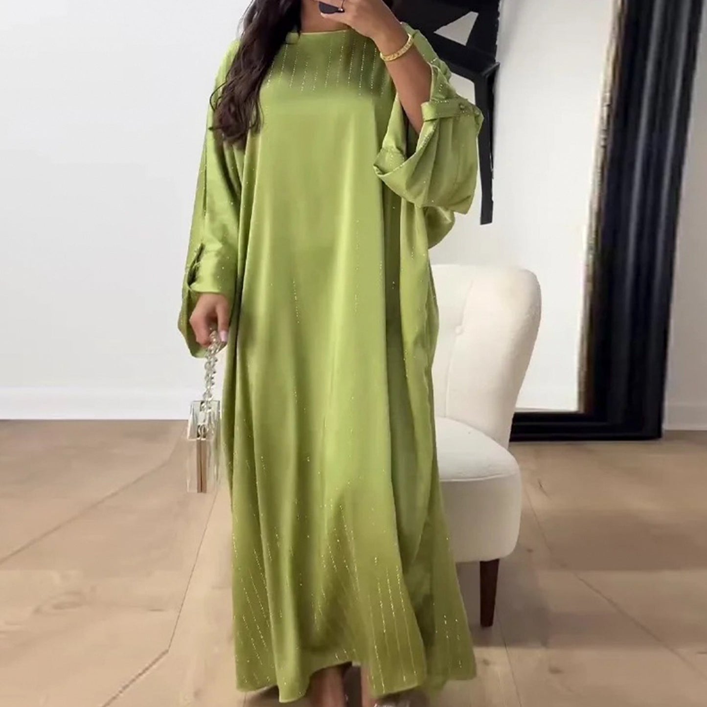 Casual Simple Waist Fitted Lace-up Striped Dress Brand: aeac