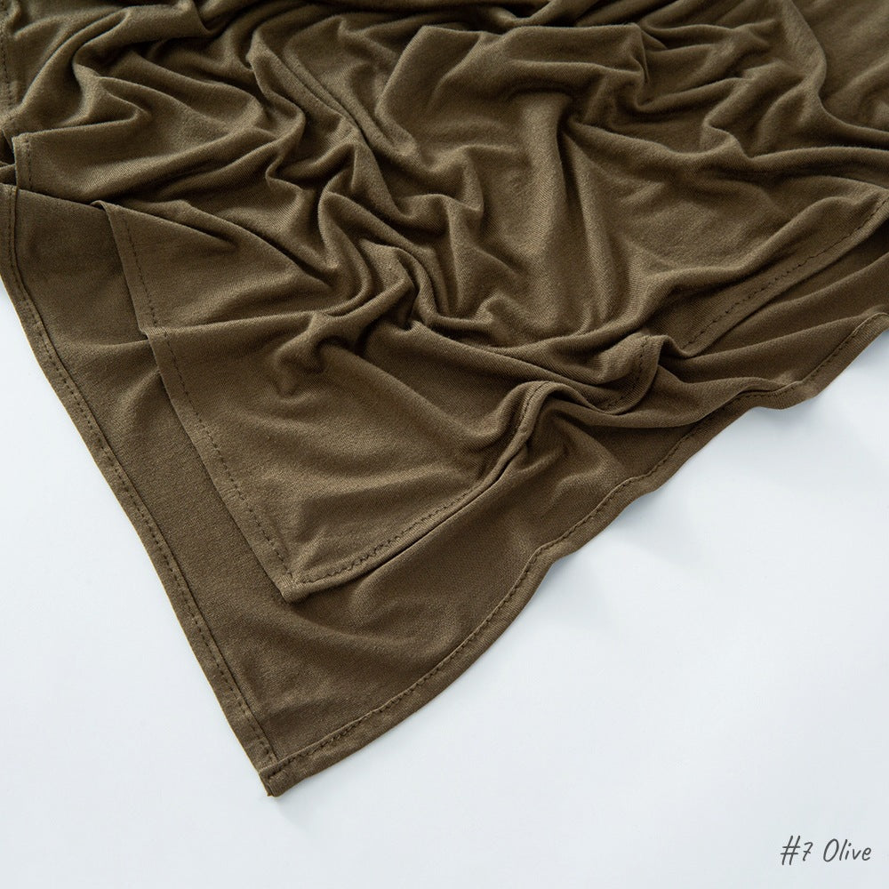 Malaysia Pure Color Modal Curling Mercerized Cotton Scarf Brand: aeac