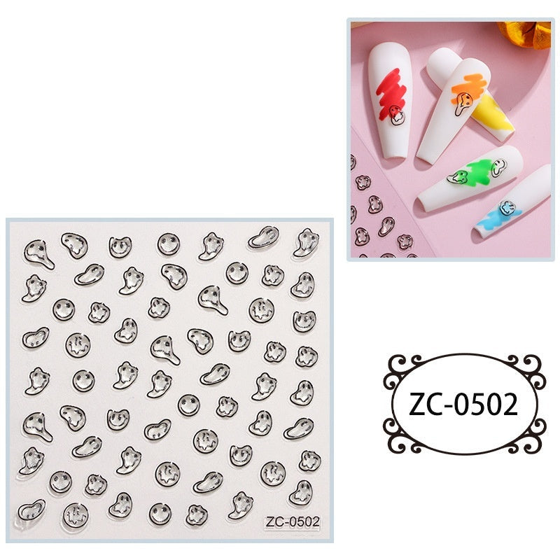 Creative Stickers Cute 3D Jelly Soft-Plastic Embossed Decals Brand: aeac