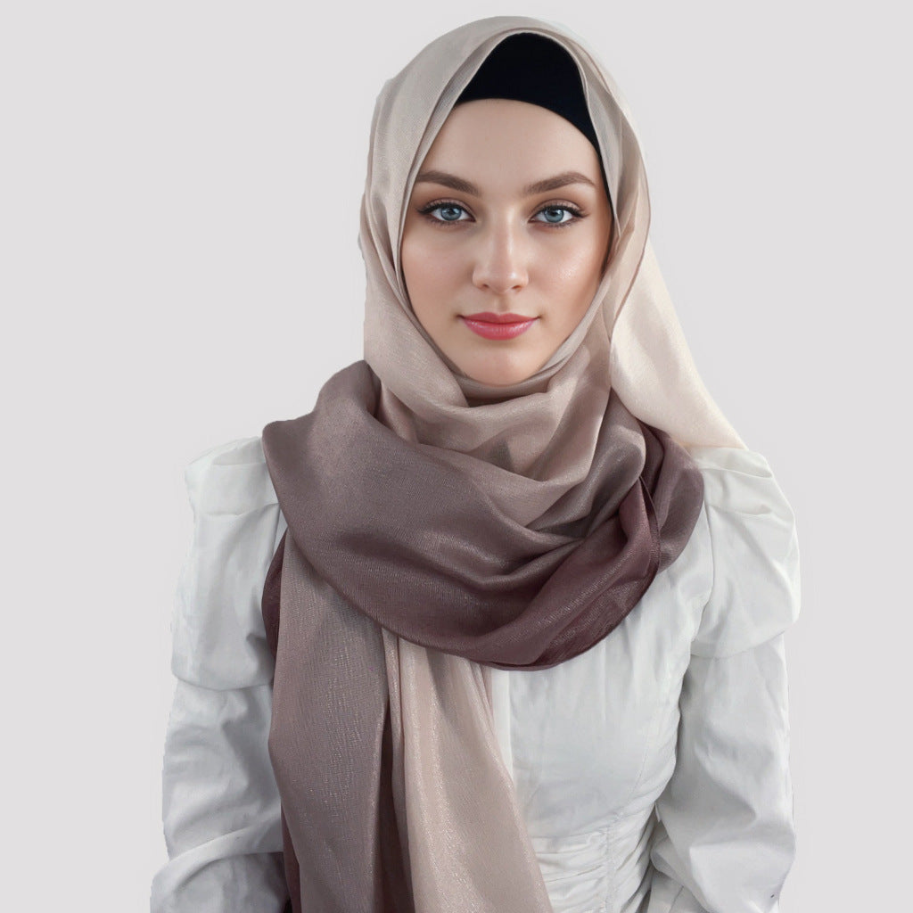 Gradient Colored Fashionable Headscarf Scarf Brand: aeac