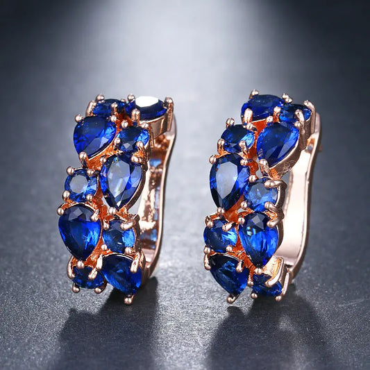 Women's colorful zircon earrings Brand: aeac
