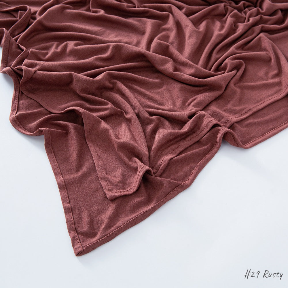 Malaysia Pure Color Modal Curling Mercerized Cotton Scarf Brand: aeac