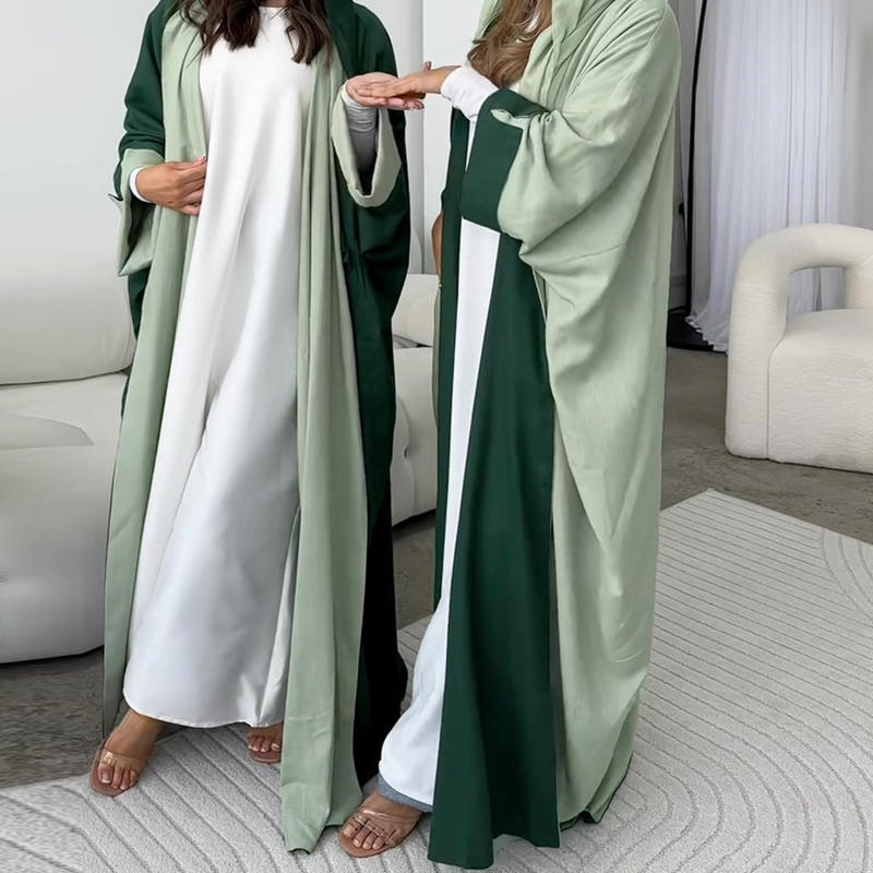 New Design Double-Open Abaya Reversible Elegant Cardigan Robe Brand: aeac