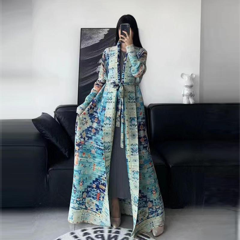 Womens Fashion Dubai Traditional Muslim Abaya Elegant Pleated Skirt Brand: aeac