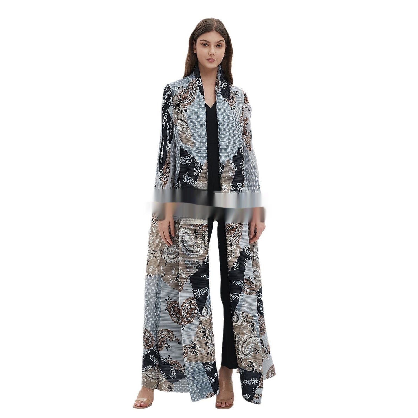 Three Small Houses Pleated Autumn All-Match Coat Jacket Brand: aeac