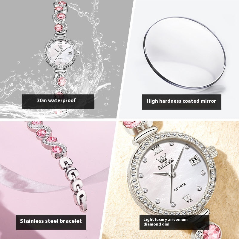 Women's High-grade Fritillary-face Quartz Watch Brand: aeac