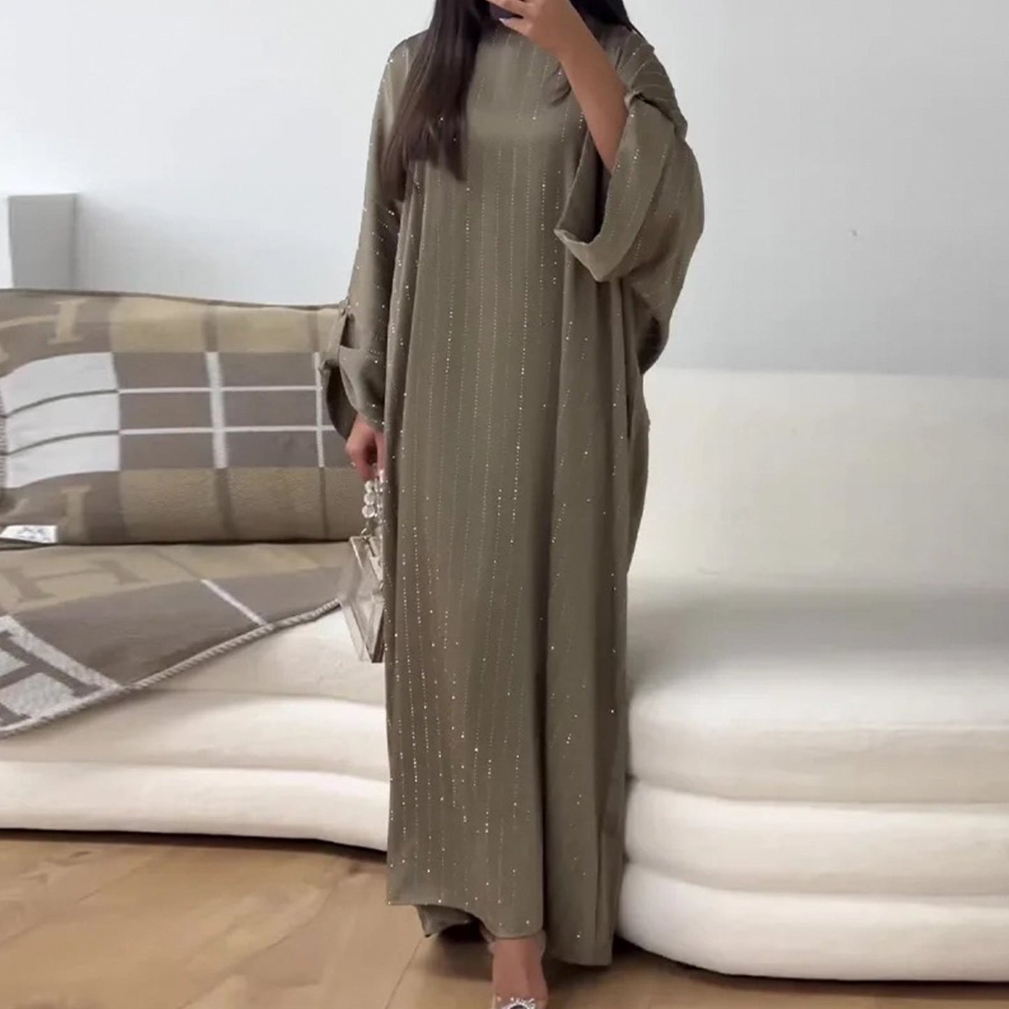 Casual Simple Waist Fitted Lace-up Striped Dress Brand: aeac