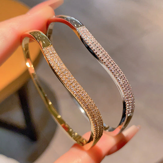 Fashionable Light-luxury Full-circumference Zircon Bracelet Brand: aeac