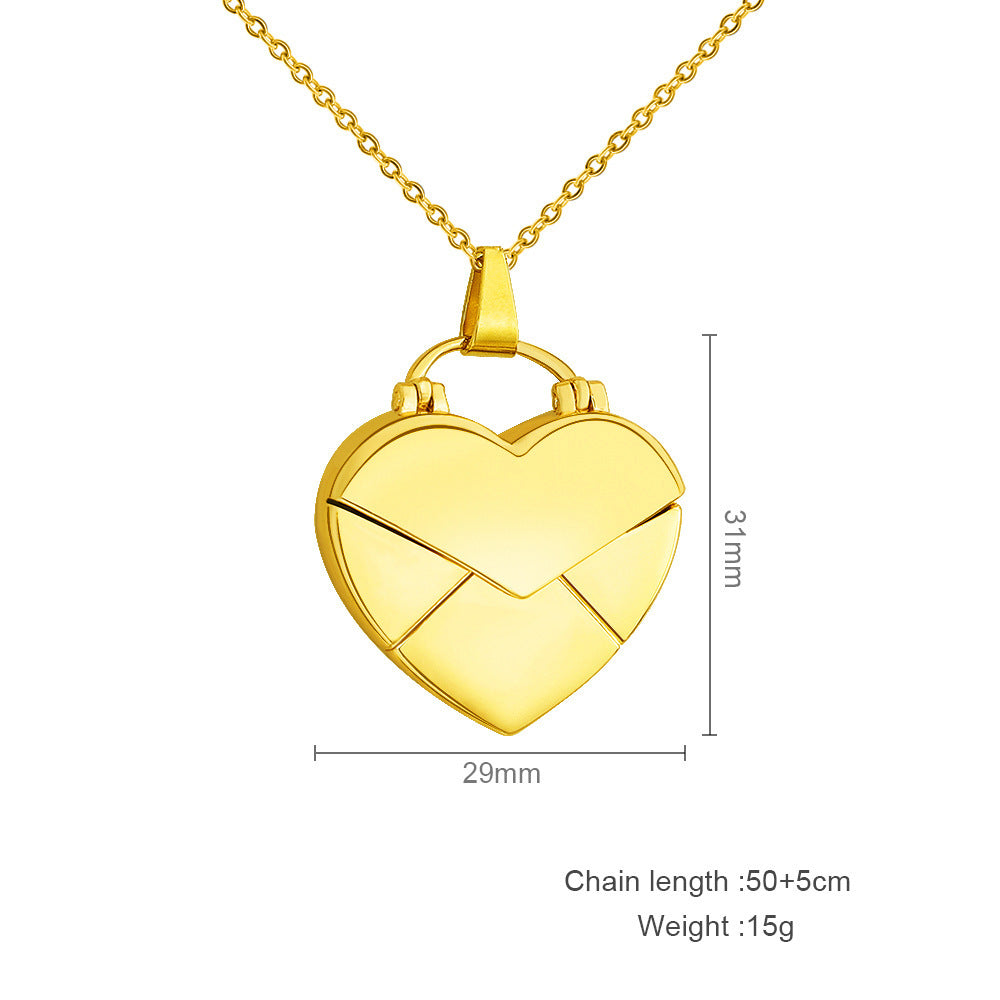 Creative DIY Heart Pendant Love Photo Box Necklace Brand: aeac