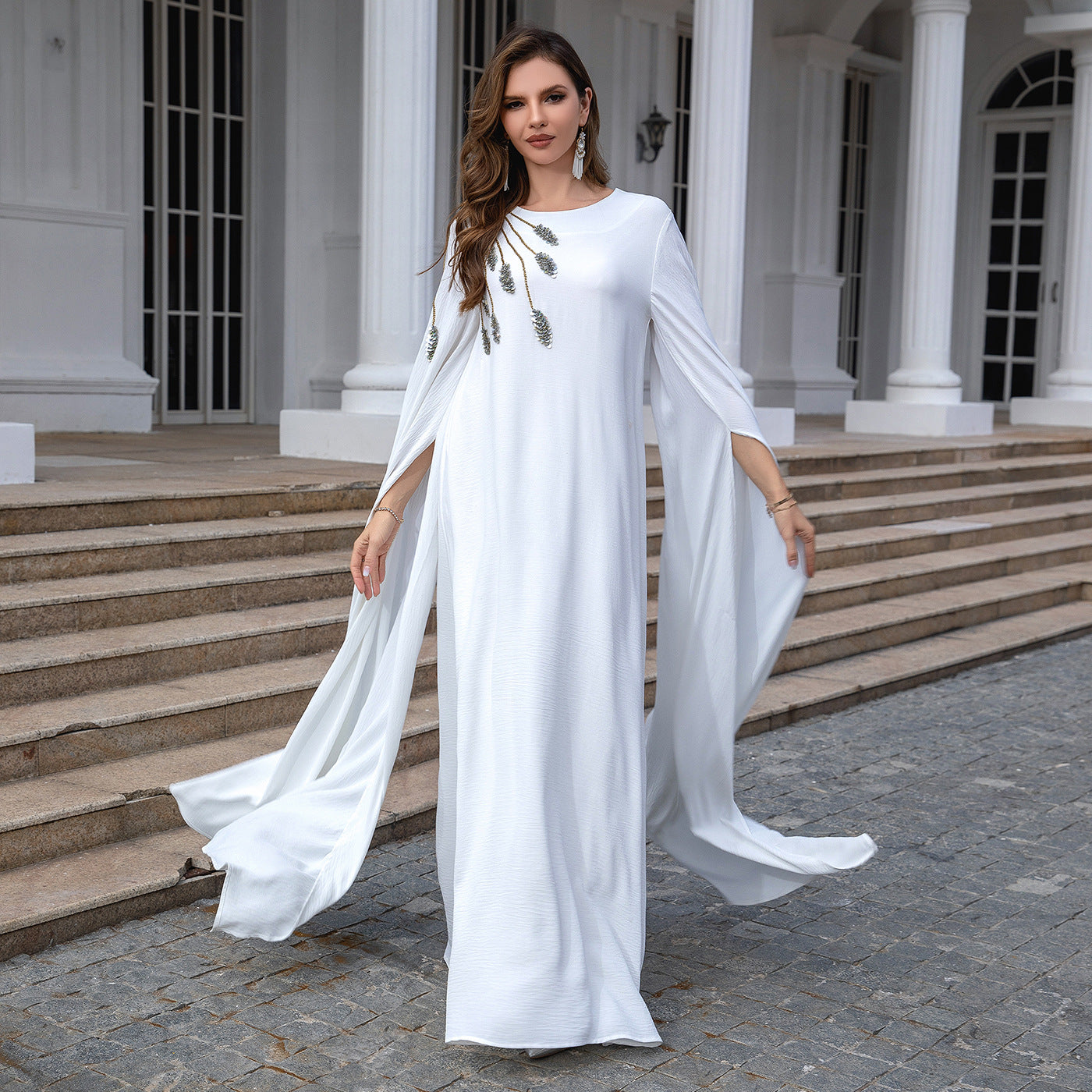 Muslim Robe Abaya Embroidered Women's Robe Evening Gown Brand: aeac