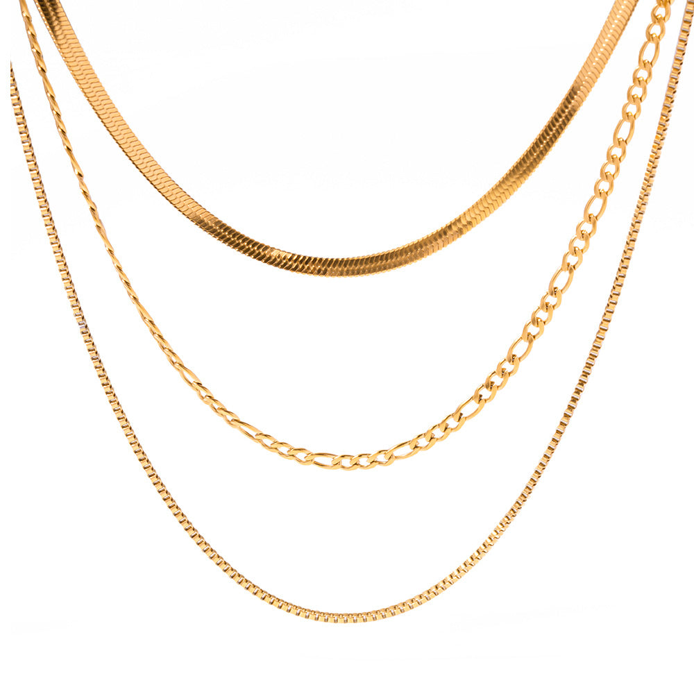 Titanium Steel Jewelry That Wont Fadelight Luxury Clavicle Necklace Brand: aeac