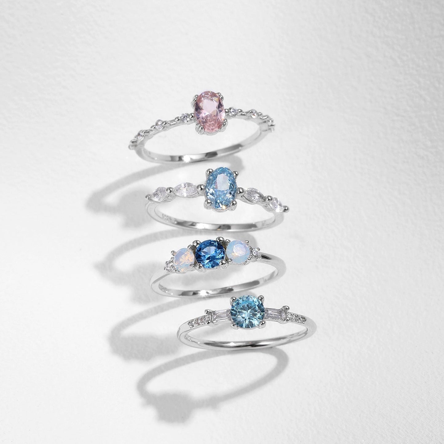 Women's Sterling Silver Crystal Ring Brand: aeac