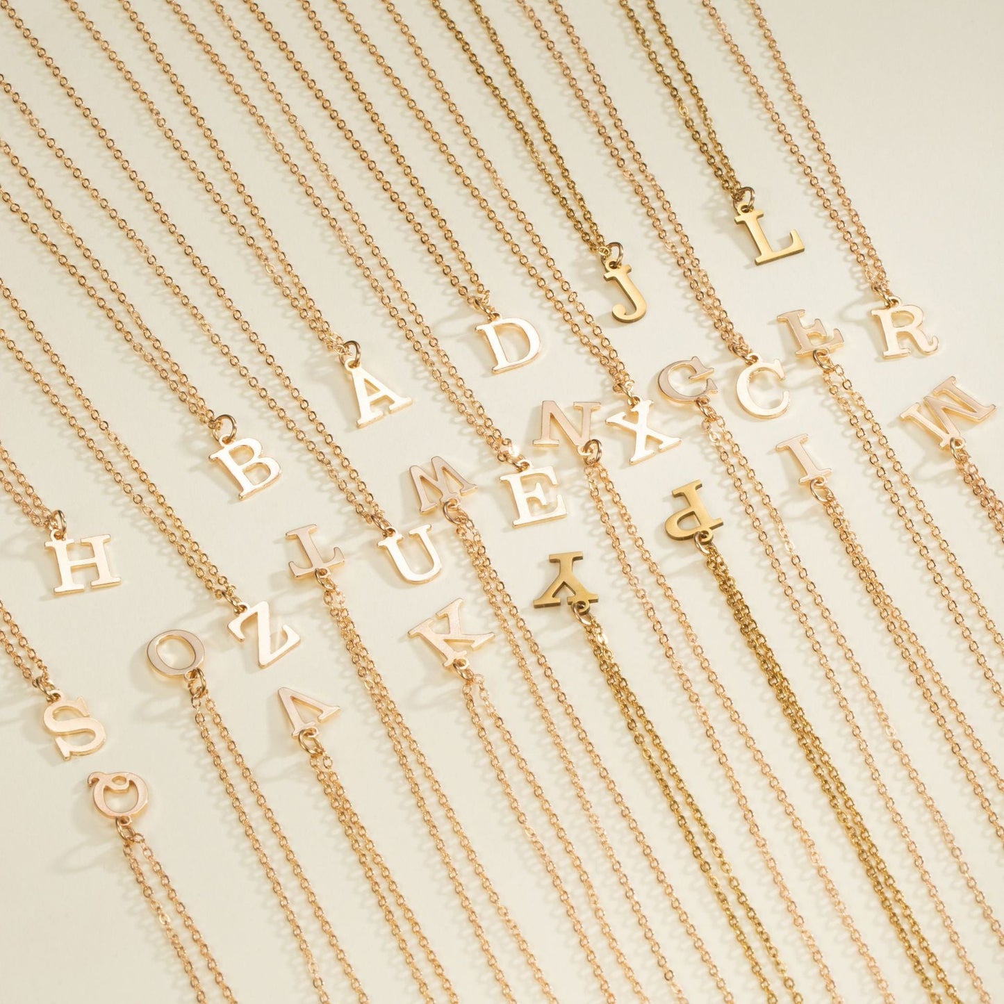 English Letter Necklace Female Personality Brand: aeac