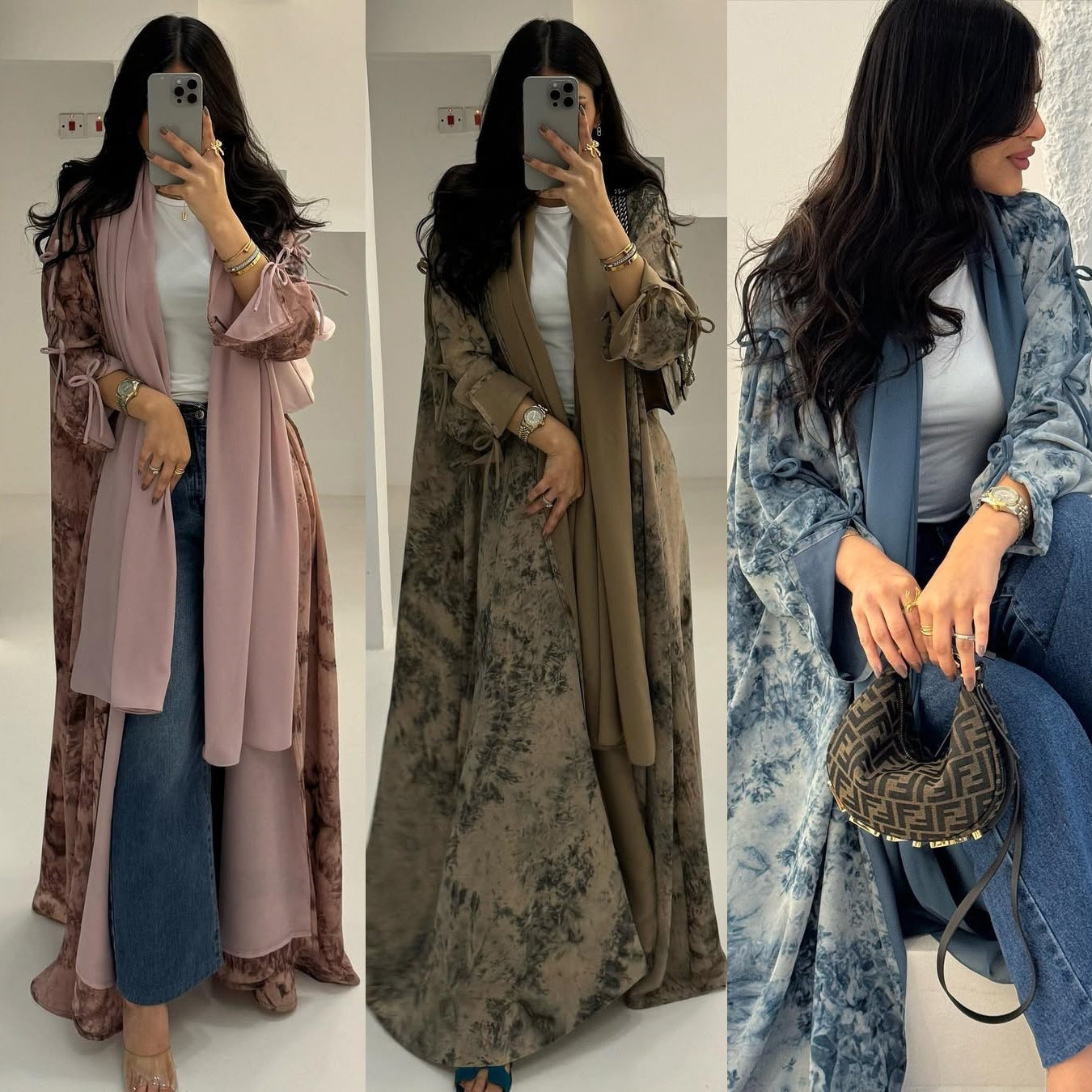 Women's Chiffon Printed Two-piece Summer Casual Jacket With Headscarf Brand: aeac