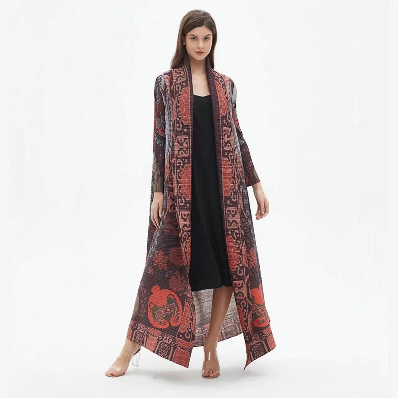 Womens Fashion Dubai Traditional Muslim Abaya Elegant Pleated Skirt Brand: aeac