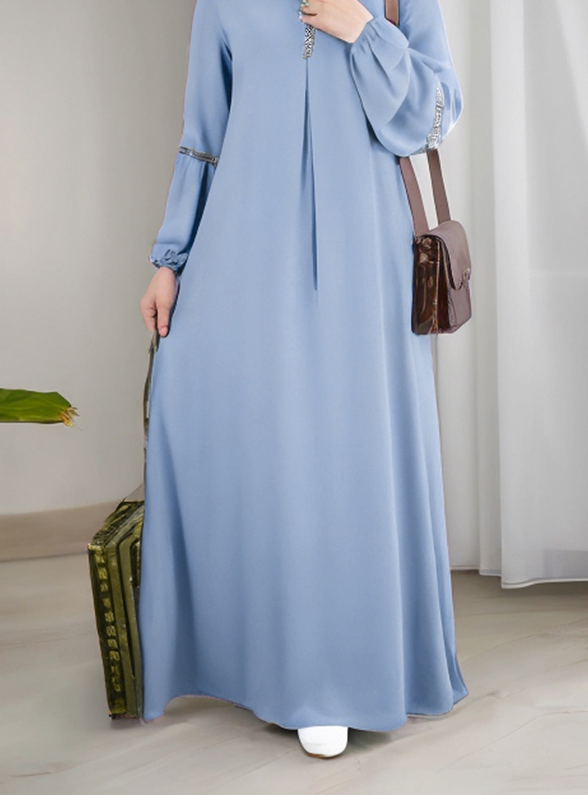 Fashionable Long-Sleeve Casual Sequin Dress Brand: aeac