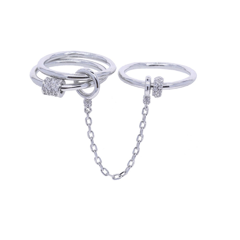 Fashion Personality New Tassel Water Drop Zircon Ring Brand: aeac