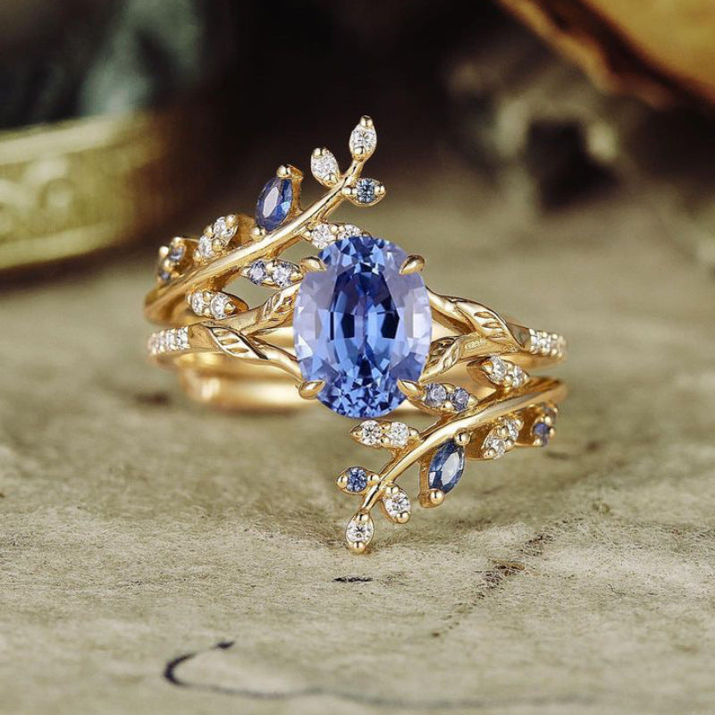 Creative Design Of Copper Color Zircon Ring Brand: aeac