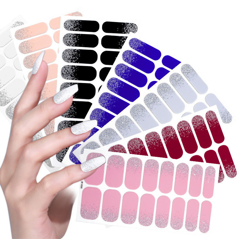 16-piece Solid Color Gradient Spring PLine Nail Film Brand: aeac