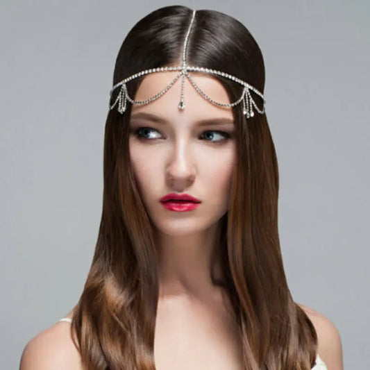 Tassel Niche Rhinestone Hair Accessories Bridal Headdress Jewelry Brand: aeac