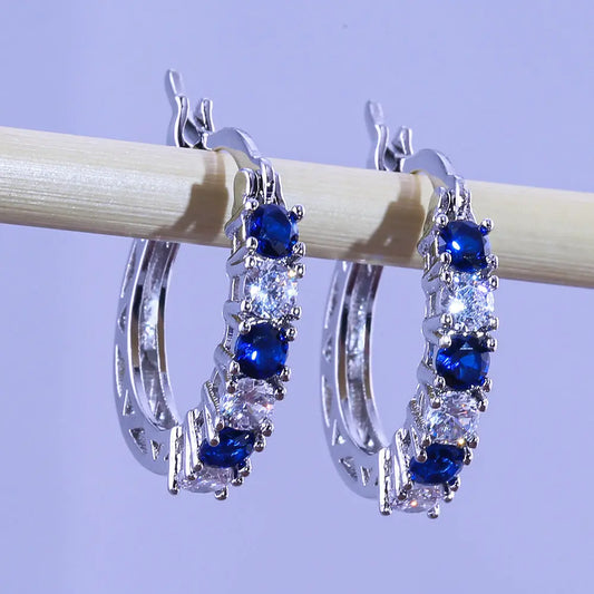 Colorful zircon ear buckles Brand: aeac