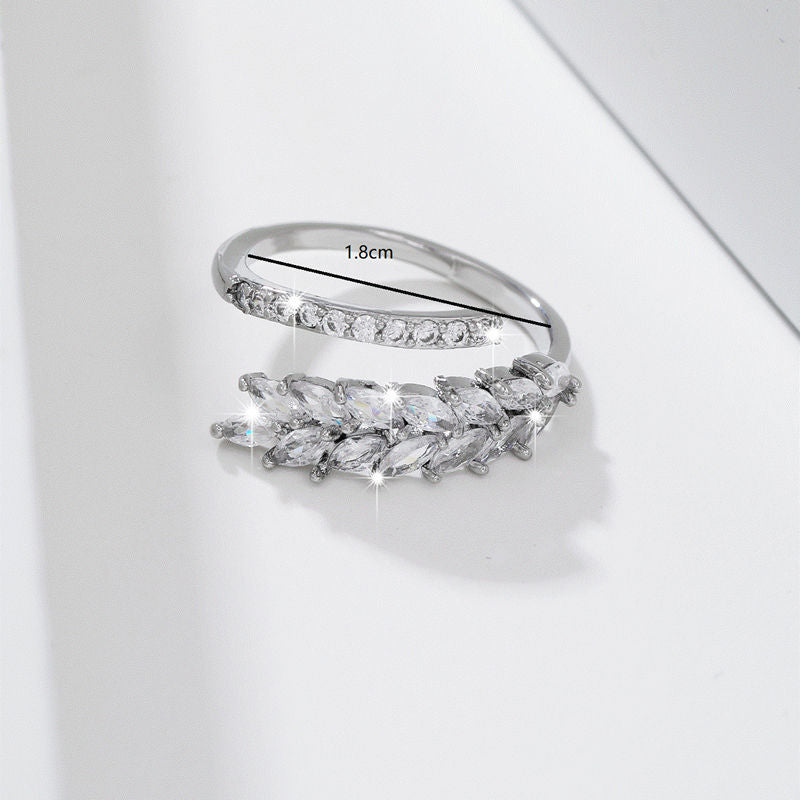 Women's Non-fading Ring Fashion Wheat Ring Brand: aeac