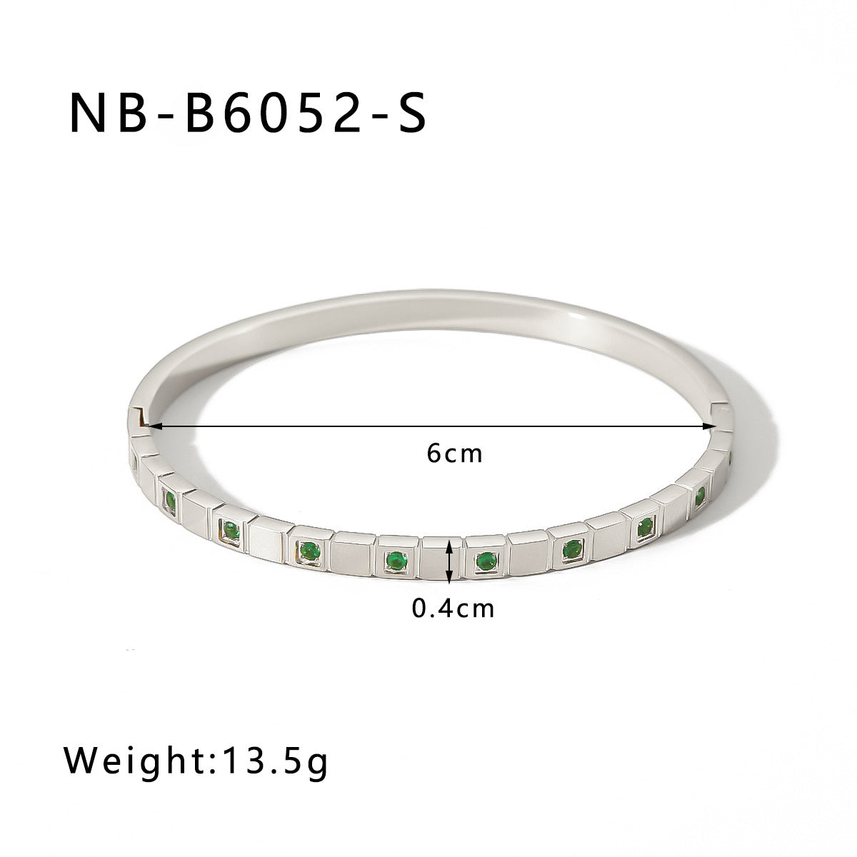 Zircon Titanium Steel Electroplated Bracelet Brand: aeac
