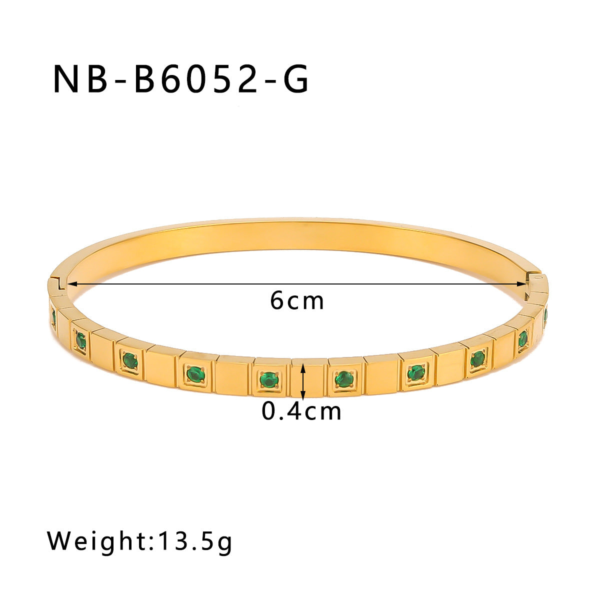 Zircon Titanium Steel Electroplated Bracelet Brand: aeac