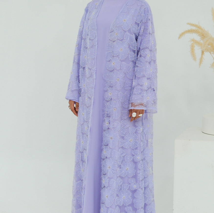 Stylish Casual And Elegant Floral Beaded Cardigan Brand: aeac