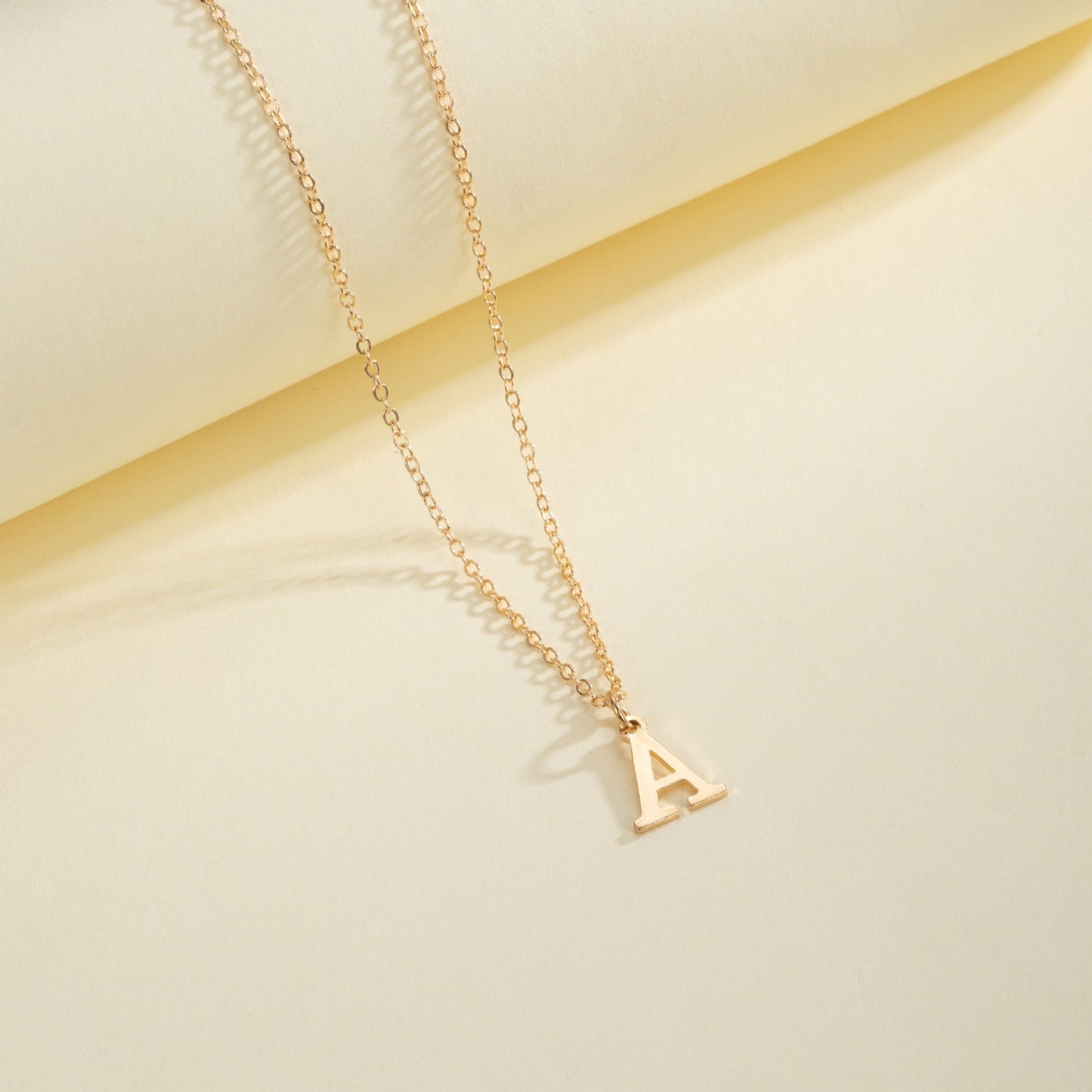 English Letter Necklace Female Personality Brand: aeac