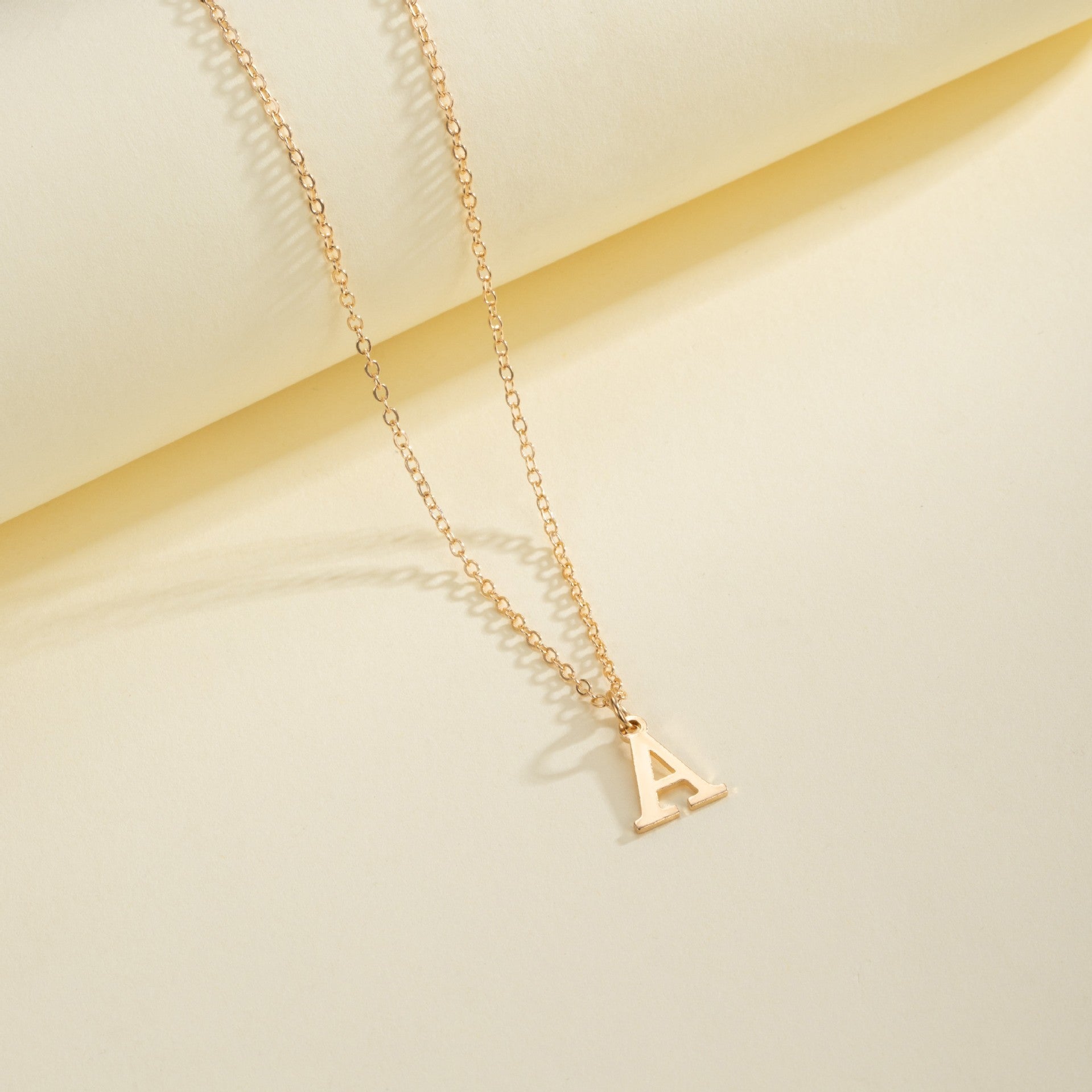 English Letter Necklace Female Personality Brand: aeac