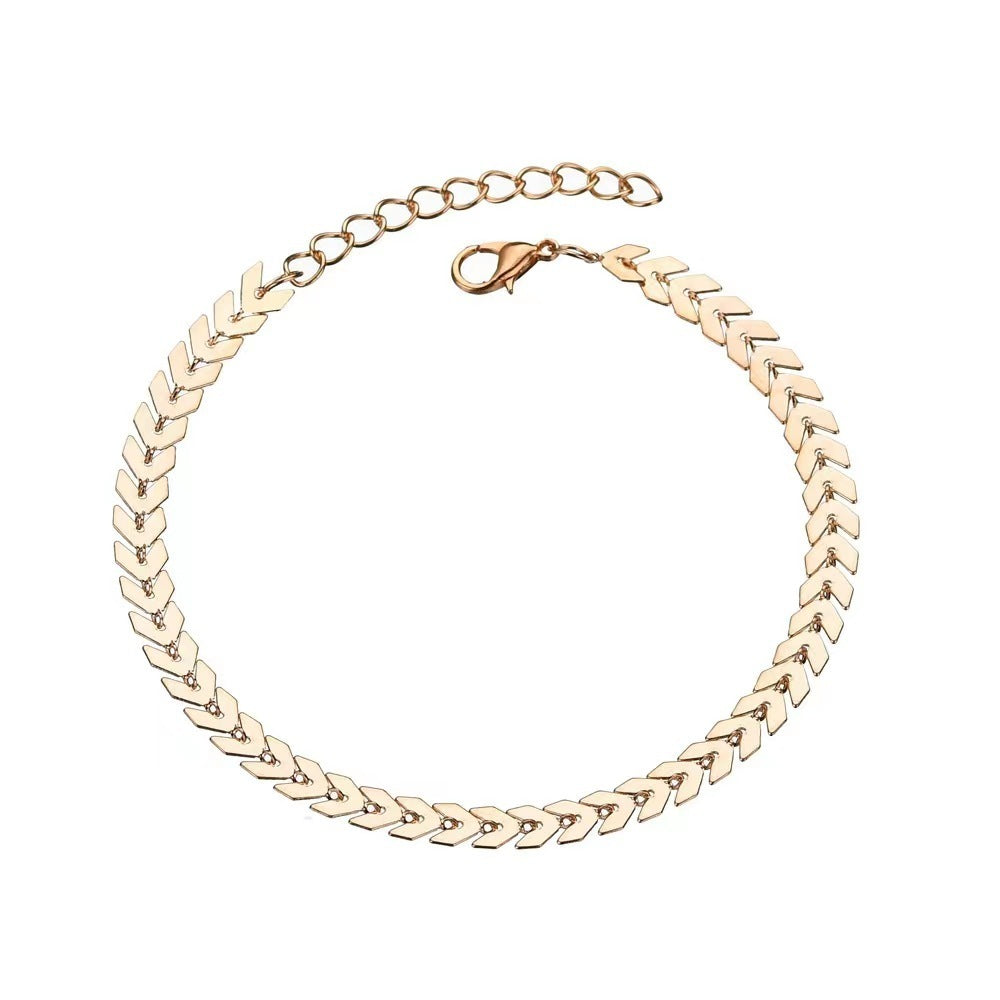 Summer Beach Foot Ornaments Ankle Ring Ornament Bohemian Arrow Women's Anklet Brand: aeac
