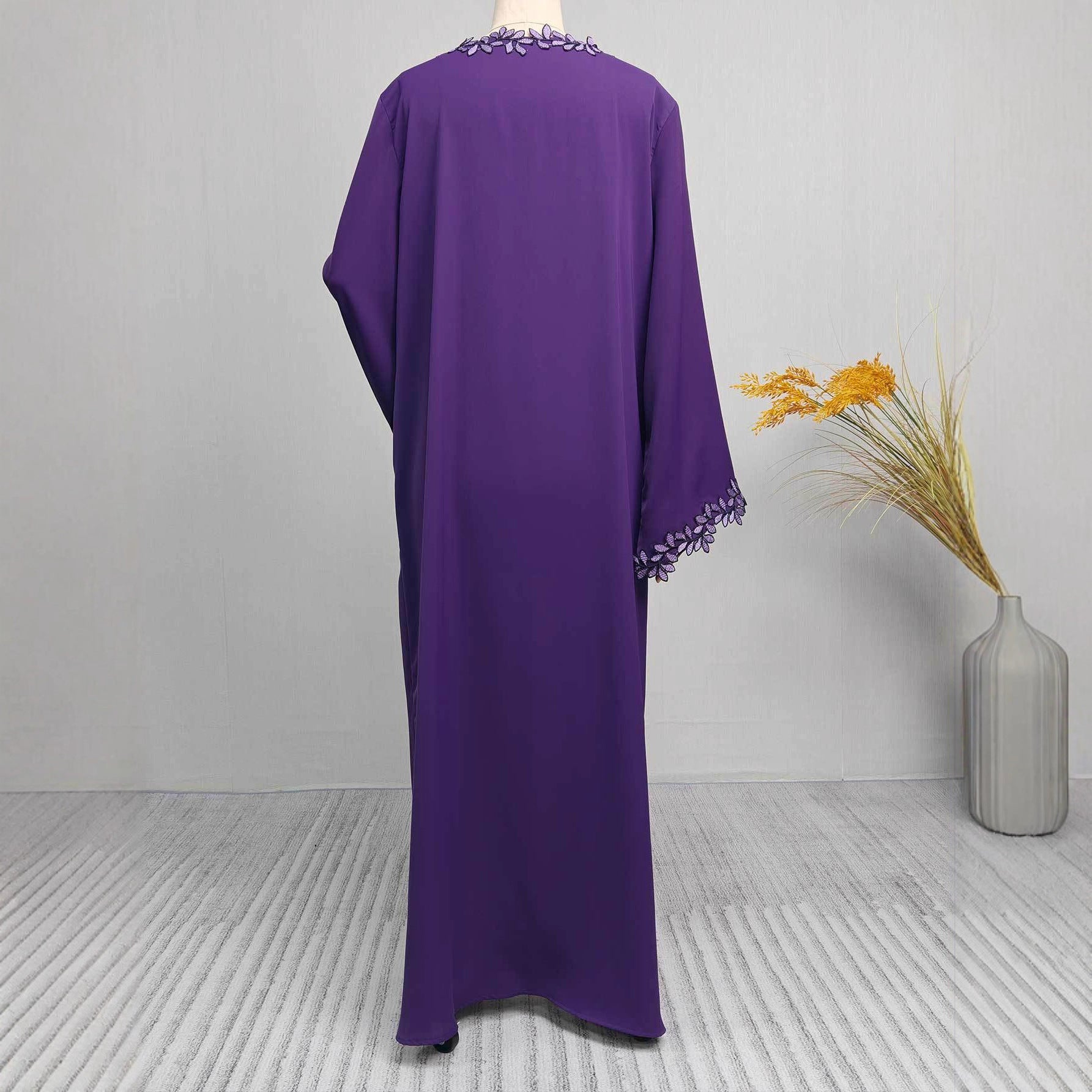 Women's Loose Fashionable Elegant Lace Robe Dress Brand: aeac