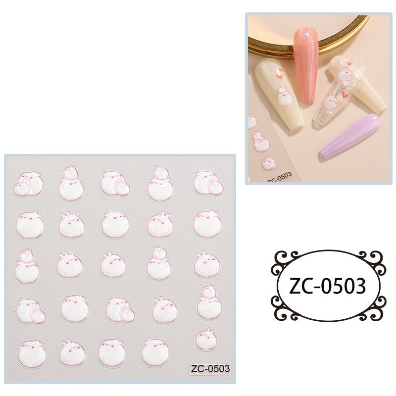 Creative Stickers Cute 3D Jelly Soft-Plastic Embossed Decals Brand: aeac