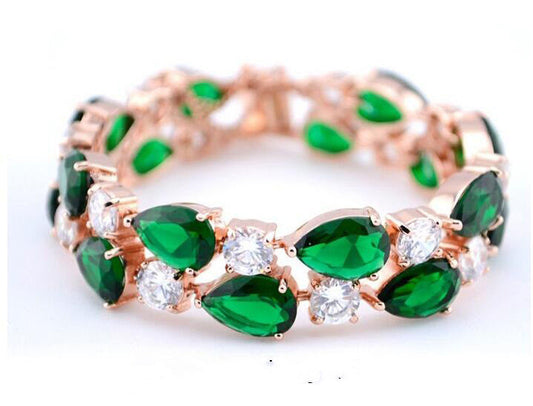 Emmaya Charm Rose White Gold Color Mona Lisa Green Brand: aeac
