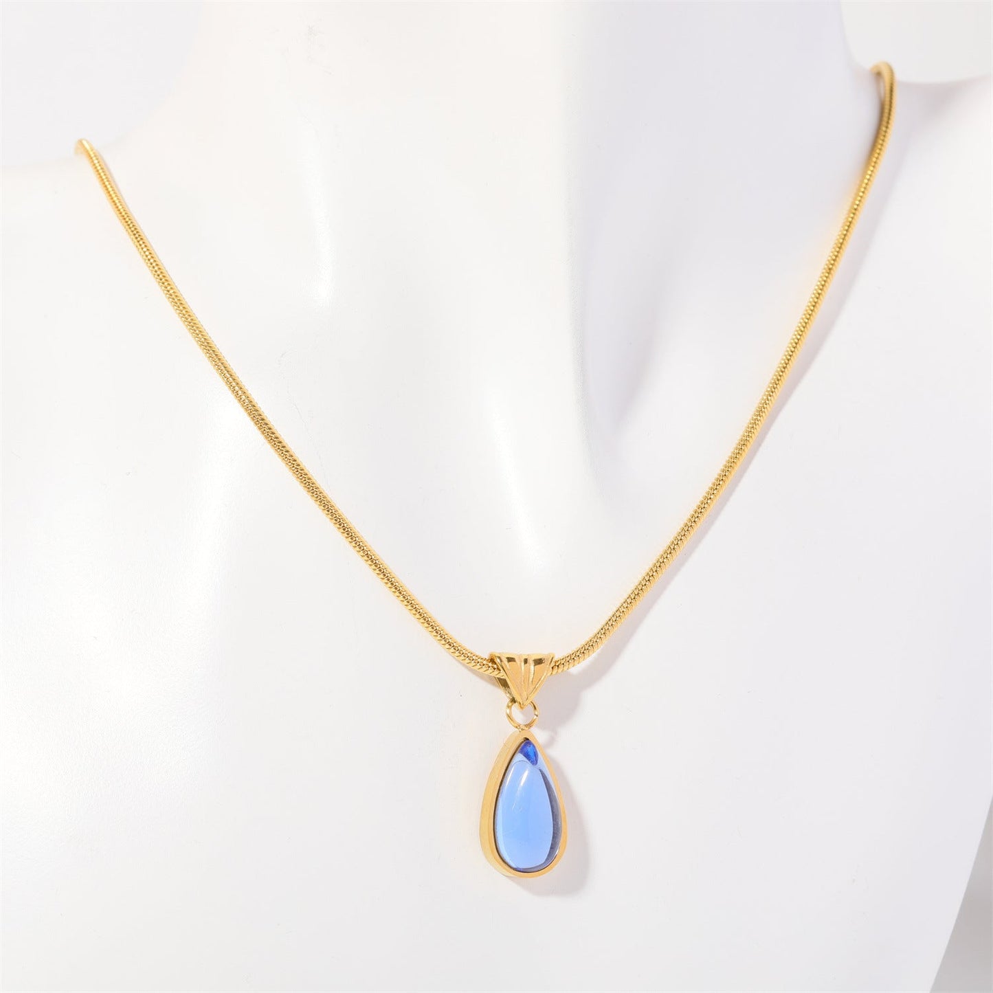 Water Drop Blue Ocean Necklace Brand: aeac
