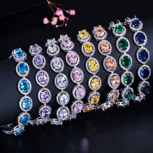 Micro Set Accessory Zircon Bracelet Fashion Classic Brand: aeac