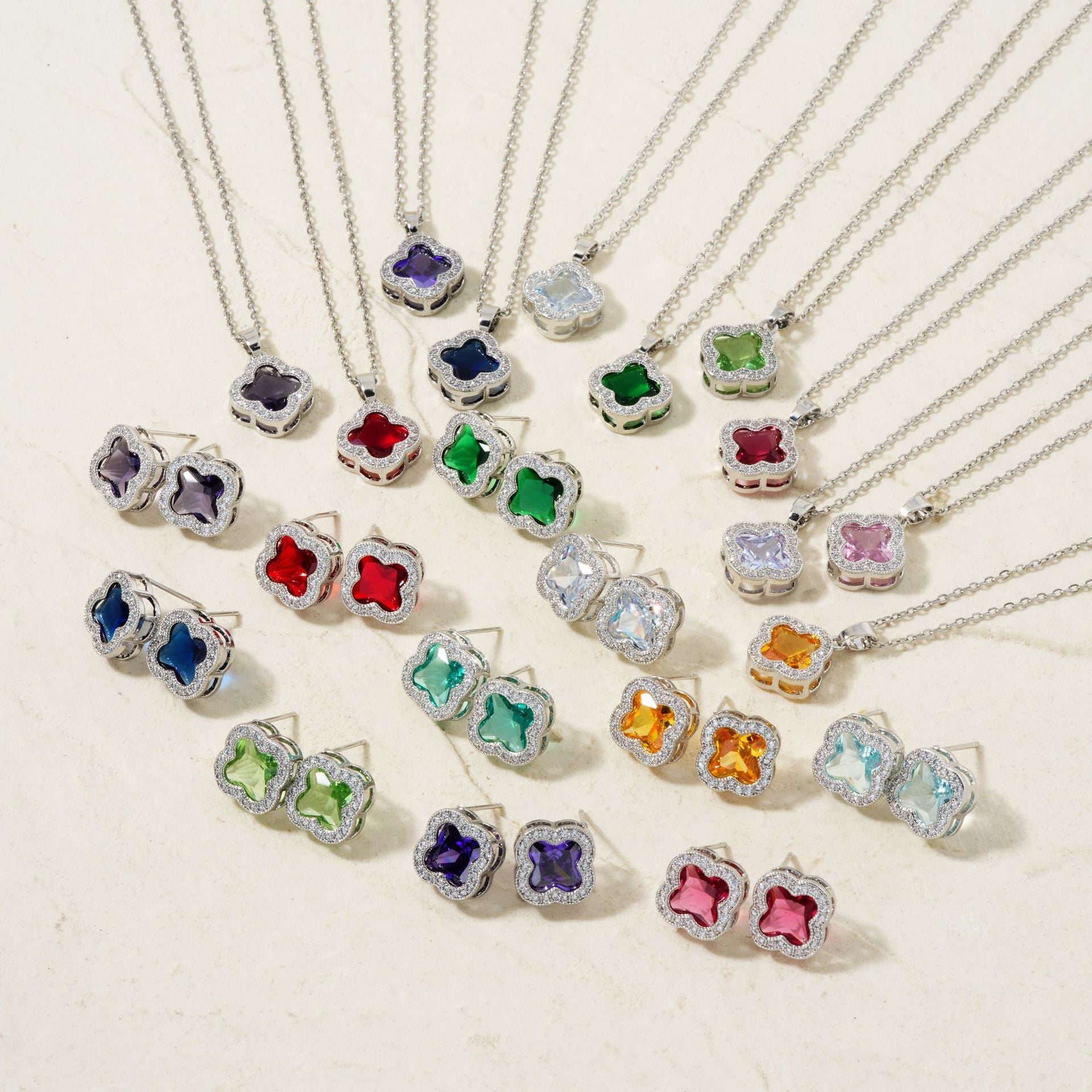 Necklace Two-piece Earrings Set Women's Jewelry Set Brand: aeac