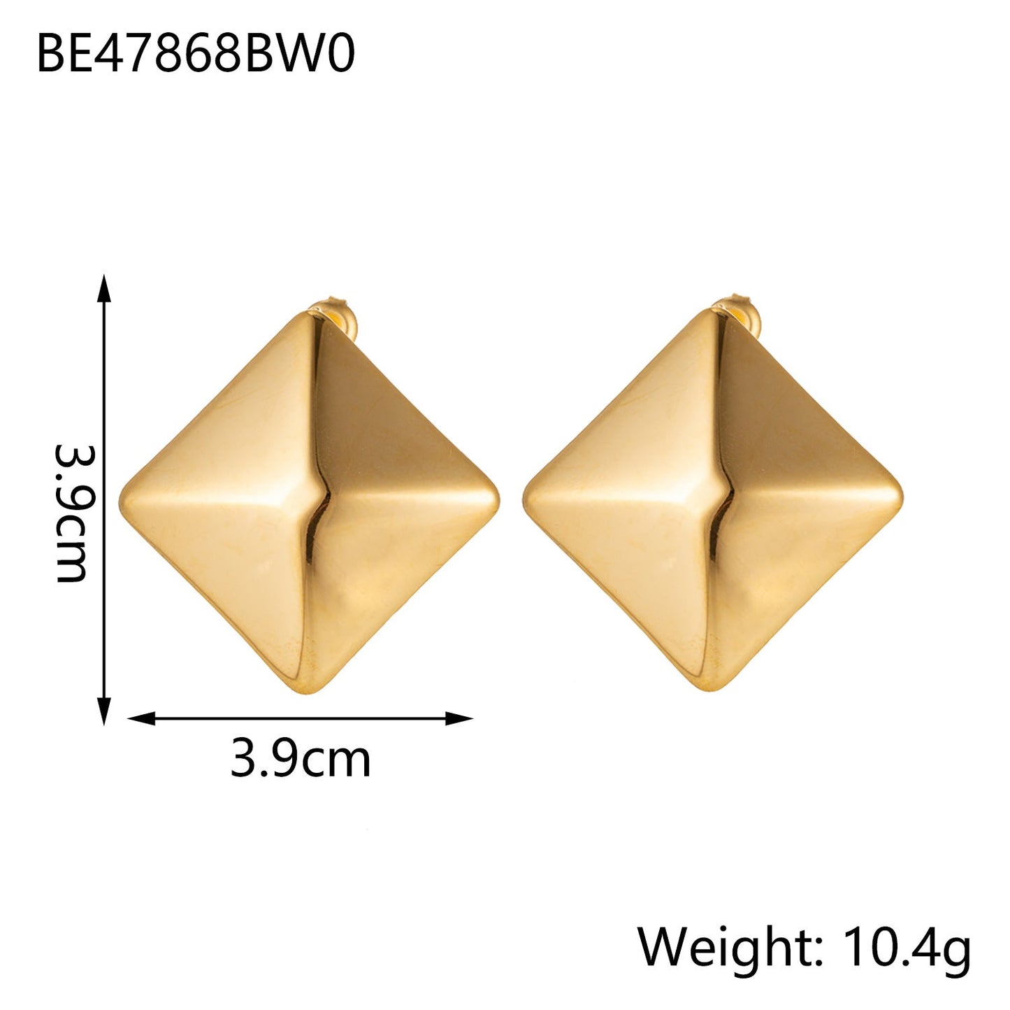 Minimalist Titanium Steel Ear Studs Triangle Oval Geometric Stainless Steel Oil Pressure Ins Style Brand: aeac