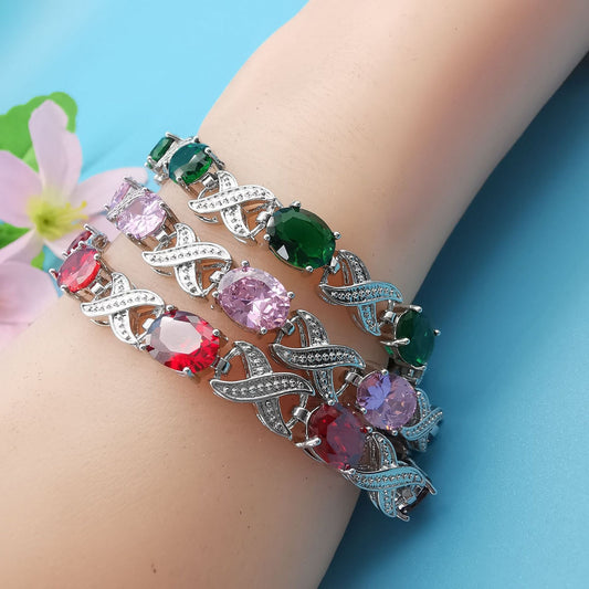 European And American Fashion Popular Jewelry Zircon Bracelet Gift Brand: aeac