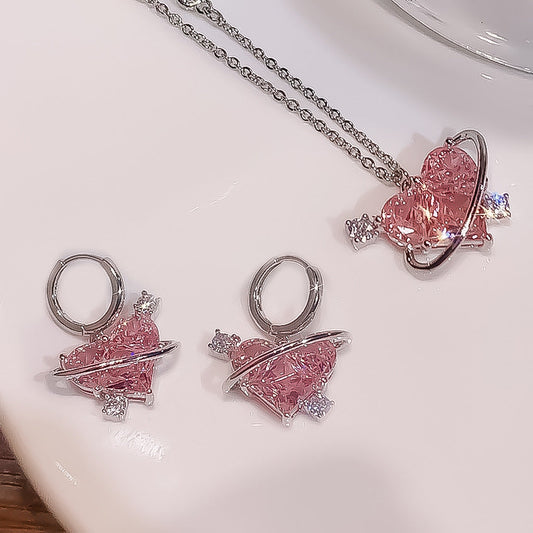 Pendant Necklace Earrings Jewelry Suit Brand: aeac