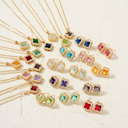 Necklace Two-piece Earrings Set Women's Jewelry Set Brand: aeac