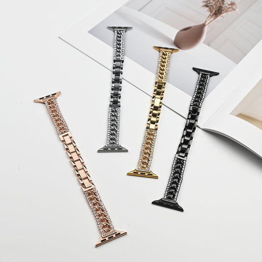 Chain Bilateral Diamond Bracelet Strap Brand: aeac