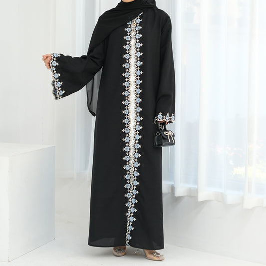 Dubai Flower Embroidered Cardigan Robe LR909 Brand: aeac